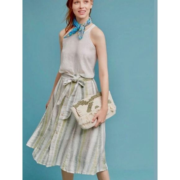 Anthropologie Dresses & Skirts - Tregene from Anthropologie Sun-Striped Skirt NWT Size XS